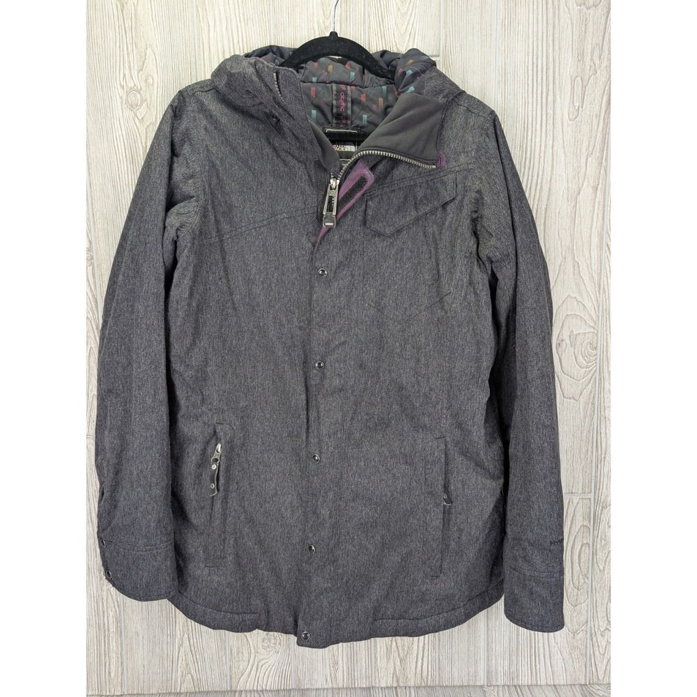 The‎ North Face Cryptic Hyvent Ski Jacket Women Medium Gray Coat Winter Outdoor